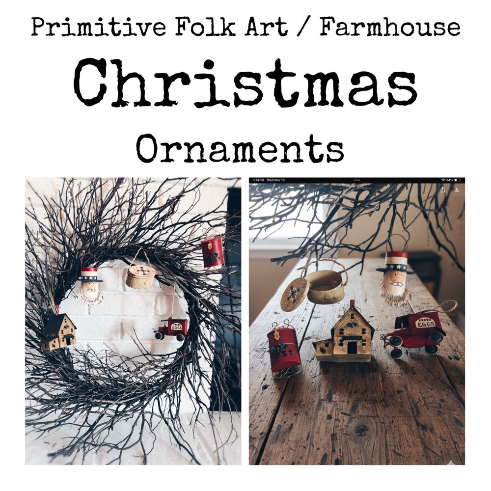 Christmas Ornaments Set Of Five